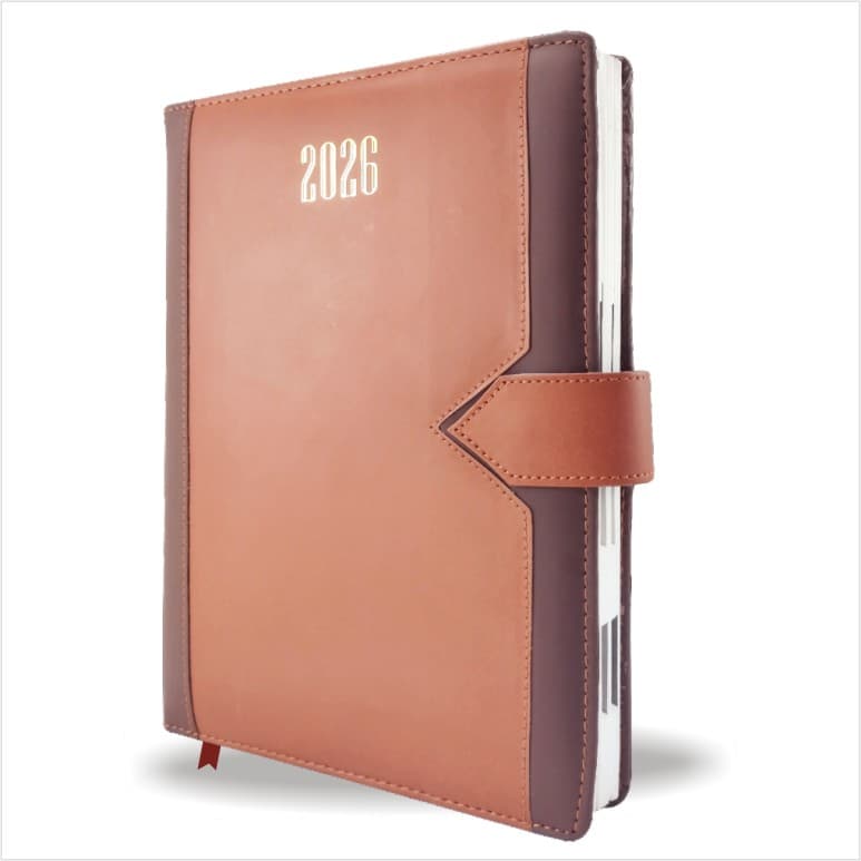 Teera Flap Leather Diary 2026