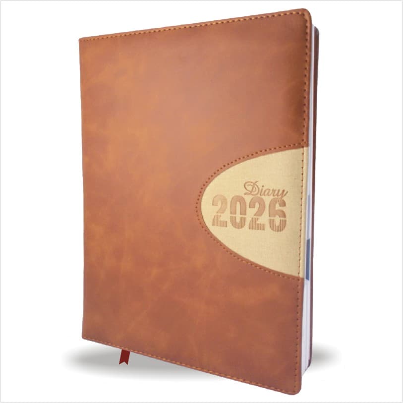 Brown Premium Leather Diary 2026