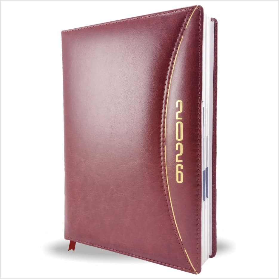 Curve Executive Leather Diary 2026