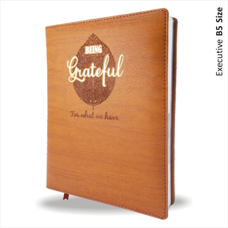 Grateful Woody PU Leather Diary 2026
