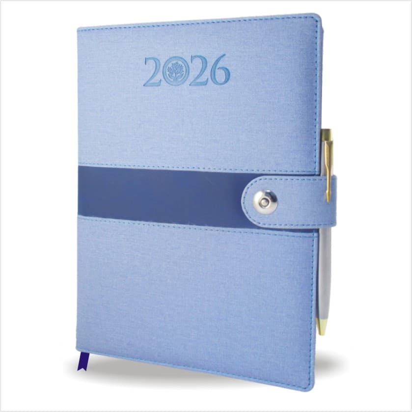 Blue Ocean Leather Diary with Magnet Flap